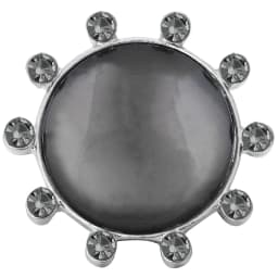 6pcs/lot Wholesale Black Snap Button Jewelry Mixed Rhinestone 18mm Snap Button Fit Snap Button Bracelet Necklace Charm Jewelry