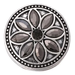 6pcs/lot Wholesale Black Snap Button Jewelry Mixed Rhinestone 18mm Snap Button Fit Snap Button Bracelet Necklace Charm Jewelry