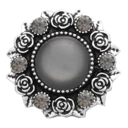6pcs/lot Wholesale Black Snap Button Jewelry Mixed Rhinestone 18mm Snap Button Fit Snap Button Bracelet Necklace Charm Jewelry