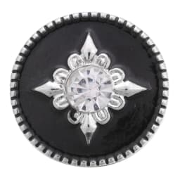6pcs/lot Wholesale Black Snap Button Jewelry Mixed Rhinestone 18mm Snap Button Fit Snap Button Bracelet Necklace Charm Jewelry