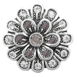 6pcs/lot Wholesale Black Snap Button Jewelry Mixed Rhinestone 18mm Snap Button Fit Snap Button Bracelet Necklace Charm Jewelry