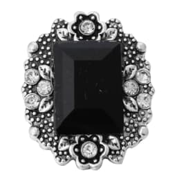 6pcs/lot Wholesale Black Snap Button Jewelry Mixed Rhinestone 18mm Snap Button Fit Snap Button Bracelet Necklace Charm Jewelry