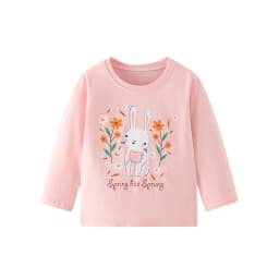 Jumping Meters New Arrival Autumn Spring Dinosaur Embroidery Hot Selling Toddler Kids Tees Tops Fashion Baby Girls Costume