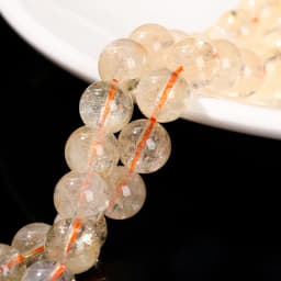 Natural Citrines Stone Round Loose Spacer Yellow Crystal Healing Bead For Jewelry Making Diy Necklace Earring Bracelet Accessory