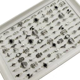 50000 Style Different Finger Rings Wholesale In Stock 100pc/Lot Hot Vintage Silver Gold Color New Alloy Joint Ring Party Women