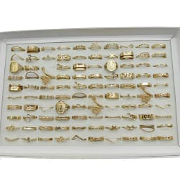 50000 Style Different Finger Rings Wholesale In Stock 100pc/Lot Hot Vintage Silver Gold Color New Alloy Joint Ring Party Women