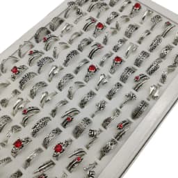 50000 Style Different Finger Rings Wholesale In Stock 100pc/Lot Hot Vintage Silver Gold Color New Alloy Joint Ring Party Women