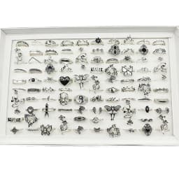 50000 Style Different Finger Rings Wholesale In Stock 100pc/Lot Hot Vintage Silver Gold Color New Alloy Joint Ring Party Women
