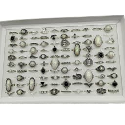 50000 Style Different Finger Rings Wholesale In Stock 100pc/Lot Hot Vintage Silver Gold Color New Alloy Joint Ring Party Women