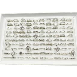 50000 Style Different Finger Rings Wholesale In Stock 100pc/Lot Hot Vintage Silver Gold Color New Alloy Joint Ring Party Women