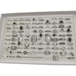 50000 Style Different Finger Rings Wholesale In Stock 100pc/Lot Hot Vintage Silver Gold Color New Alloy Joint Ring Party Women