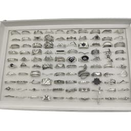 50000 Style Different Finger Rings Wholesale In Stock 100pc/Lot Hot Vintage Silver Gold Color New Alloy Joint Ring Party Women