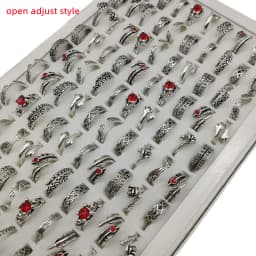 50000 Style Different Finger Rings Wholesale In Stock 100pc/Lot Hot Vintage Silver Gold Color New Alloy Joint Ring Party Women