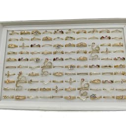 50000 Style Different Finger Rings Wholesale In Stock 100pc/Lot Hot Vintage Silver Gold Color New Alloy Joint Ring Party Women