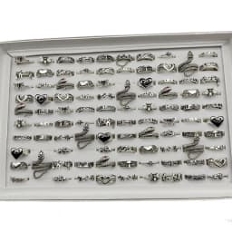 50000 Style Different Finger Rings Wholesale In Stock 100pc/Lot Hot Vintage Silver Gold Color New Alloy Joint Ring Party Women