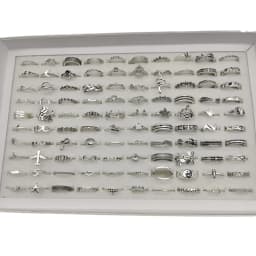 50000 Style Different Finger Rings Wholesale In Stock 100pc/Lot Hot Vintage Silver Gold Color New Alloy Joint Ring Party Women