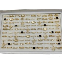 50000 Style Different Finger Rings Wholesale In Stock 100pc/Lot Hot Vintage Silver Gold Color New Alloy Joint Ring Party Women
