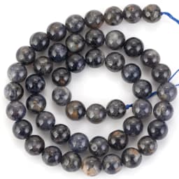 Natural Cordierite Iolite Stone Beads Round Loose Spacer Beads For Jewelry Making 6/8/10 mm DIY Bracelet Handmade
