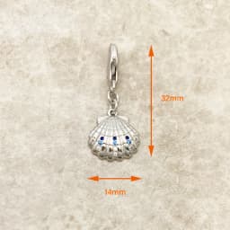 Shell 925 Sterling Silver Charm Pendant Brand New Gift For Women Summer Stylised Fine Jewelry