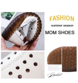 Real Leather Cutout Sandals Ladies White Ballet Flats Woman Slip On Loafer Women's Hospital Comfy Nurse Shoes Mother Flat Sandal