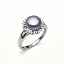 Real Freshwater Natural Black Pearl Earring For Women,Wedding 925 Sterling Silver Rings Fine Jewelry Girl Birthday Gift