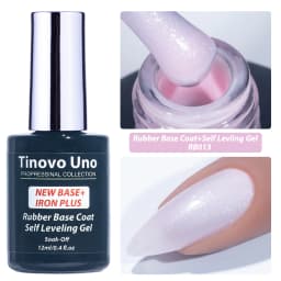 Tinovo Uno NEW Rubber Base Gel Polish Self Leveling Base Coat Gellak In A Bottle 12ML Semi Permanent UV/LED Maicure Nails Art