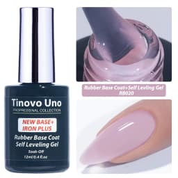 Tinovo Uno NEW Rubber Base Gel Polish Self Leveling Base Coat Gellak In A Bottle 12ML Semi Permanent UV/LED Maicure Nails Art