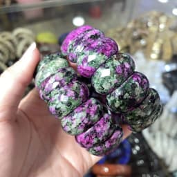 Wholesale 12X24mm Cut Natural Stone Agate Crystal Energy Stone Bracelet Single Layer Hand Sign Men's and Women's Fashion Jewelry