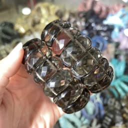 Wholesale 12X24mm Cut Natural Stone Agate Crystal Energy Stone Bracelet Single Layer Hand Sign Men's and Women's Fashion Jewelry