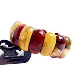 Wholesale 12X24mm Cut Natural Stone Agate Crystal Energy Stone Bracelet Single Layer Hand Sign Men's and Women's Fashion Jewelry
