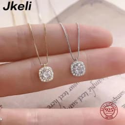 Jkeli 2026 NEW 100% 925 Sterling Silver Winter Collection Sparkling Love Necklace Fit DIY Women Fashion Original Jewelry Gift