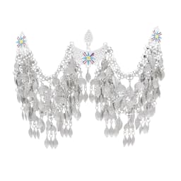Vintage Silver Plated Moon Leaves Hair Accessories Boho Afghan Ethnic Women's Hair Jewelry Assyrian Tribe Bride Wedding Headband