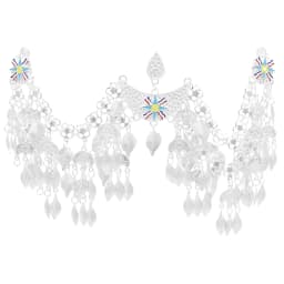 Sparkling Silver Plated Leaves Tassel Headband Hair Accessories Bohemian Bride Hair Jewelry Dance Party Banquet Fashion Gift