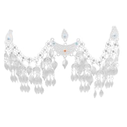Sparkling Silver Plated Leaves Tassel Headband Hair Accessories Bohemian Bride Hair Jewelry Dance Party Banquet Fashion Gift