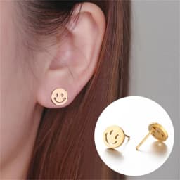 20Pairs/Lot Small Stainless Steel Letter Stud Earrings For Women Girls Piercing Ear Jewelry No Fade