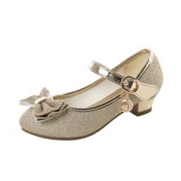Girls Sandals Rhinestone Butterfly Latin Dance Kids Shoes Children High Heel Princess Shoes Glitter Leather Party Dress Wedding