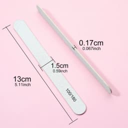 50/100Pcs Professional Grey Nail Files Set Manicure Pedicure Nail Stylist Supplies Disposable Care Manicure Accessories And Tool