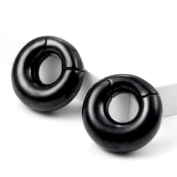 Twolobes 2PCS Daily Fashion Ear Weights Hangers 316 Stainless Steel Tunnels Gauges for Stretched Lobe Piercing Jewelry