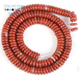 6x2mm 160Pcs Natural Stone Beads Howlite Amazonite Tiger Eye Flat Round Rondelle Beads For Jewelry Making DIY Necklace Bracelet