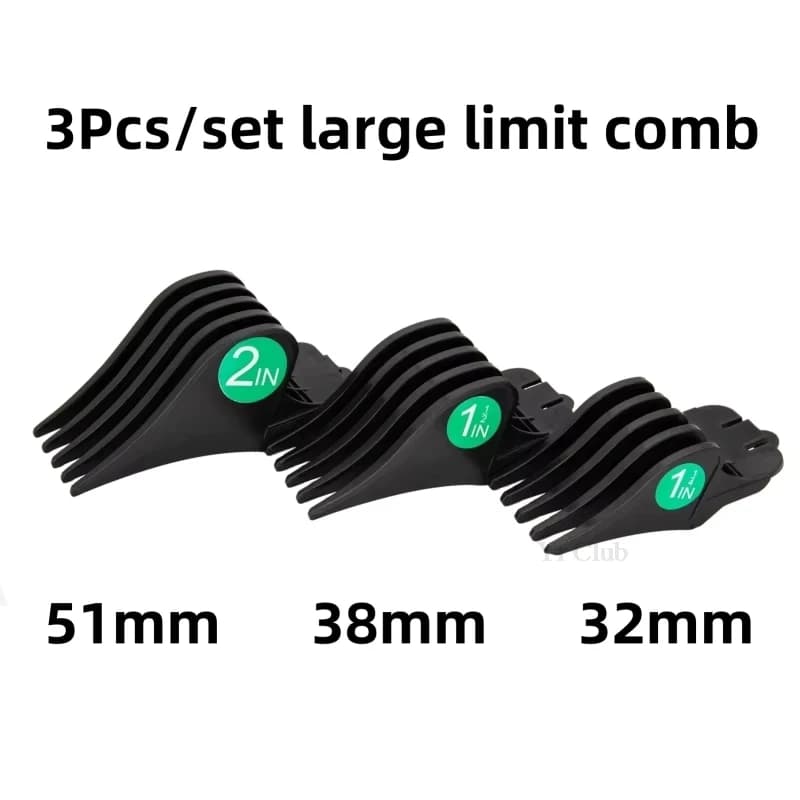 3Pcs/Set Hair Clipper Guards Large Limit Comb For WAHL Hair Cutting Machine Barber Shop Pro Cutting Guide Combs 32/38/51mm Y1018