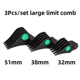3Pcs/Set Hair Clipper Guards Large Limit Comb For WAHL Hair Cutting Machine Barber Shop Pro Cutting Guide Combs 32/38/51mm Y1018