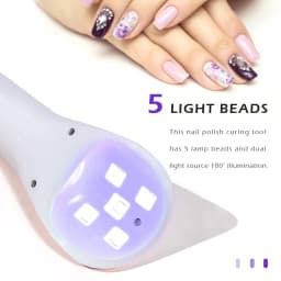 LINMANDA Handheld UV LED Lamp for Nails Drying Lamp Rechargeable Mini Manicure Lamp Nail Dryer For Gel Polish Manicure Tools