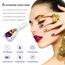 LINMANDA Handheld UV LED Lamp for Nails Drying Lamp Rechargeable Mini Manicure Lamp Nail Dryer For Gel Polish Manicure Tools