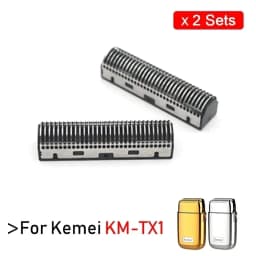 For Kemei KM-TX1 Electric Shaver Original High Quality Replacement Double Foiled Blade Net Cover Repair Accessories Wholesales