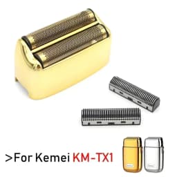 For Kemei KM-TX1 Electric Shaver Original High Quality Replacement Double Foiled Blade Net Cover Repair Accessories Wholesales