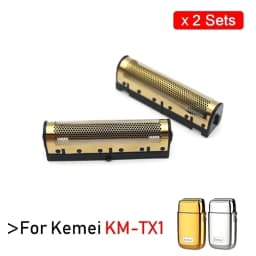 For Kemei KM-TX1 Electric Shaver Original High Quality Replacement Double Foiled Blade Net Cover Repair Accessories Wholesales