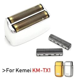 For Kemei KM-TX1 Electric Shaver Original High Quality Replacement Double Foiled Blade Net Cover Repair Accessories Wholesales