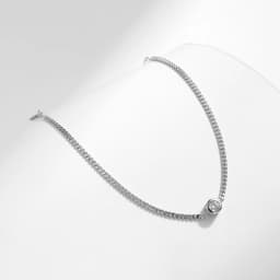 MODIAN 0.25CT Moissanite Bezel Setting Bracelet For Women Diamond 925 Sterling Silver Elegant Chain Bracelet Wedding Jewelry