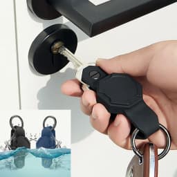 For Apple Airtag Motorcycle Car Keychain Silicone Case Waterproof Multitool Men's Diy Accessories Key Tags Organizer Anti-lost