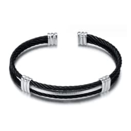 Luxury Gold Color Wire Knot Men Bracelet Hip Hop Women Stainless Steel Open Cuff Brangle Pulseira Bileklik Jewelry